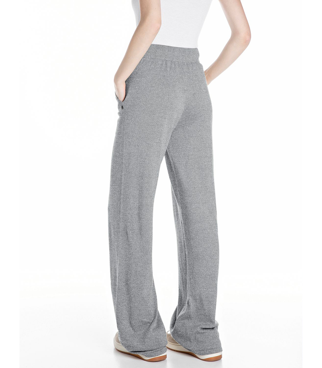 コットンMIX ニットパンツ 詳細画像 グレーメランジ 2